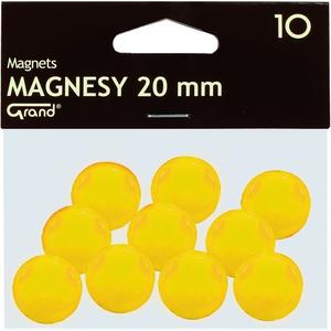 Táblamágnes Grand 20mm sárga 10db/csomag - 130-1619