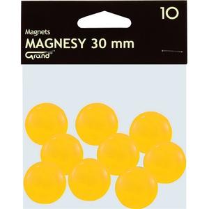 Táblamágnes Grand 30mm sárga, 10db/csomag - 130-1698