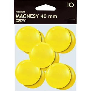 Táblamágnes Grand 40mm sárga, 10db/csomag - 130-1704