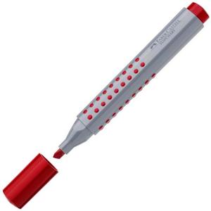 Faber-Castell táblafilc Grip vágott hegy piros flipchart marker 153521