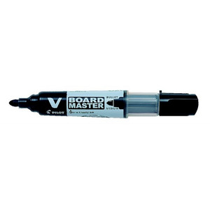 Táblamarker patronos Pilot V-Board Maste 2, 3mm kerek hegyű fekete Írószerek PILOT WBMA-VBM-M-B-BG