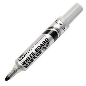 Táblamarker kúpos Pentel 2,5mm, Maxiflo MWL5M, fekete PENMWL5MFK