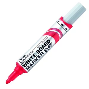 Táblamarker kúpos Pentel 2,5mm, Maxiflo MWL5M, piros PENMWL5MP