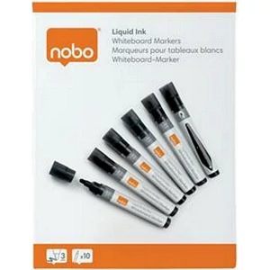 Táblamarker Nobo folyékonytintás, kúpos, 1-3mm fekete VN5376