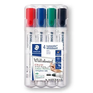 Táblamarker Staedtler Lumocolor 351' 2mm kerek hegyű 4színű Írószerek STAEDTLER 351 WP4