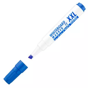 Táblamarker Whiteboard 12xXL vágott hegyű kék 1-4mm táblafilc, flipchartmarker irodaszer