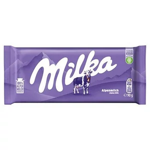 Táblás csokoládé 90g MILKA alpesi tej