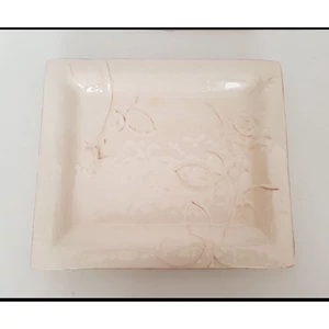 Tál kerámia Antik rózsás kézzel festett-31,5x27x3cm