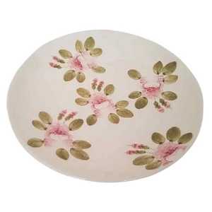 Tál nagykerámia 31x5cm Romantik rózsás nagytál kézzel festett