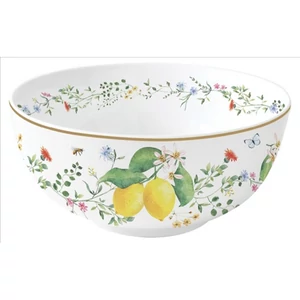 Tál porcelán 15cm, Fleurs et Citrons Porcelántál