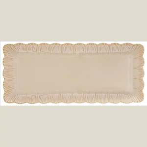Tál porcelán 36x15,5cm, Fleuri terracotta Porcelántál