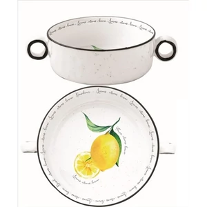Tál Porcelán füllel 12cm, Amalfi Porcelántál