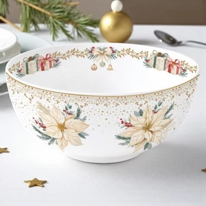 Tál Porcelán karácsonyi 23cm, White Elegance