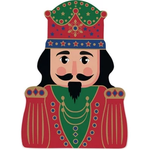 Tál Porcelán 19x26,5cm diótörő formájú, Nutcracker Tw Porcelántál