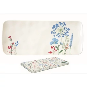 Tál Porcelán 36x15,5cm, Mille Fleurs Blue Porcelántál