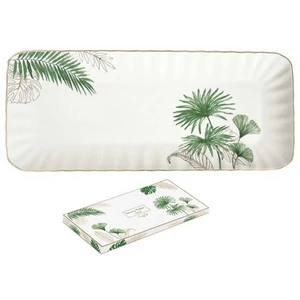 Tálca Porcelán 36x16cm,dobozban, Exotique