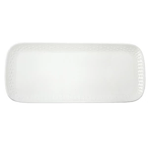 Tál Porcelán 36x16cm, Drops White Porcelántál