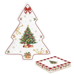 Tálca Porcelán karácsonyi 20,5x25,5cm, Christmas Tale dobozban