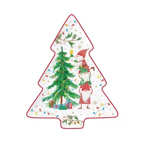 Tálca Porcelán karácsonyi 20,5x25,5cm, Ready for Christmas dobozban