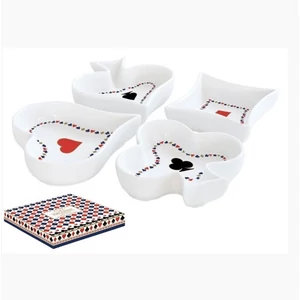 Tálkaszett Porcelán 4db-os, 10,5cm, dobozban Atmosphere Casino Royale