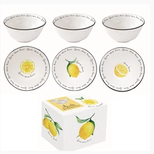 Tálkaszett Porcelán S/3 9,5cm, dobozbanAmalfi