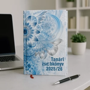 Tanári zsebkönyv 2025/26 145x205mm, fraktál mintás Realsystem   kollekció 5311-62