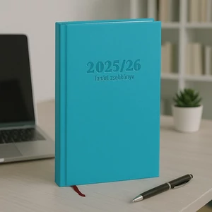 Tanári zsebkönyv 2025/26 145x205mm, laguna színű Realsystem   kollekció 5311-07