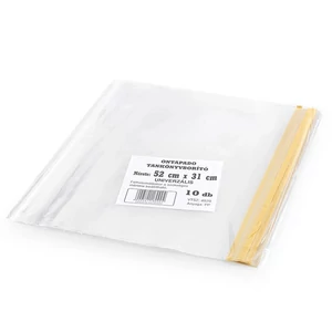 Tankönyvborító öntapadós füzetborító 52x31cm 10 db/csomag, víztiszta