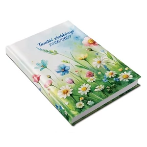 Tanítói zsebkönyv 2026/27 heti 145x205mm, virágok mintás Realsystem   kollekció 5317-61