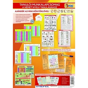 Tanulói munkalap csomag 5 munkalap, 1 alátét, filc, STIEFEL Német nyelvtanulás