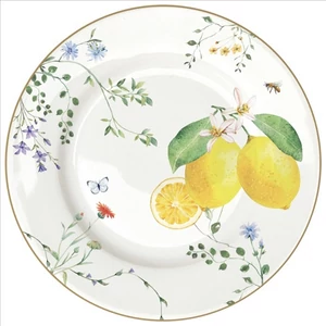 Tányér desszertes kerámia 19cm, Fleurs et Citrons