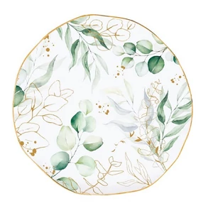 Tányér desszertes kerámia 16cm, Drops White