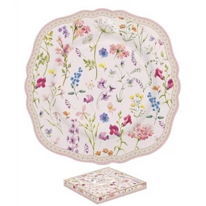 Tányér desszertes kerámia 20cm, dobozban, Symphonie Florale