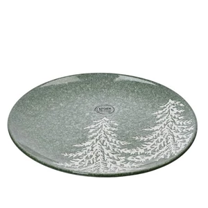 Tányér kerámia karácsonyi 24' fenyőfás 2.4cm sdkae