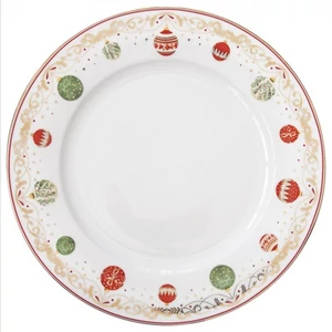 Tányér lapos porcelán 26,5cm, Birds Melody lapostányér kézzel festett