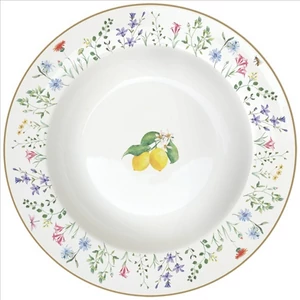 Tányér mély porcelán 21,5cm, Fleurs et Citrons