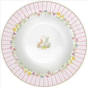 Tányér mély porcelán 21,5cm, Happy Easter