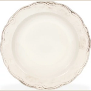 Tányér mély porcelán Antikolt natúr 24cm, Alicia