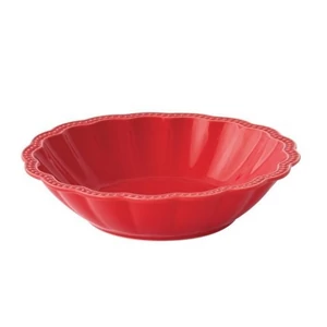 Tányér mély porcelán 20cm, Elite red