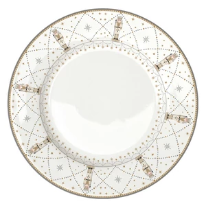 Tányér porcelán karácsonyi 26,5cm, Magie de Noel lapostányér kézzel festett