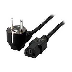 Tápkábe C13/SCHUKO 1,8 m EQUIP fekete