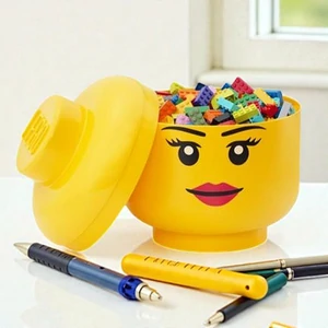 Tárolódoboz LEGO Girl fej nagy