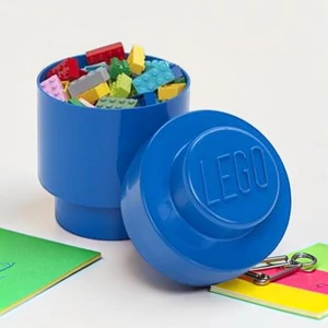 Tárolódoboz LEGO kék henger