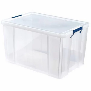 Tárolódoboz műanyag Fellowes átlátszó, 85 liter, ProStore
