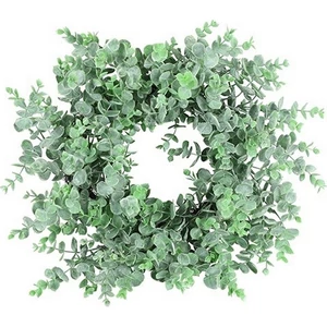 Koszorú tavaszi dekor Wreath eucalypthus L frost SDDST53