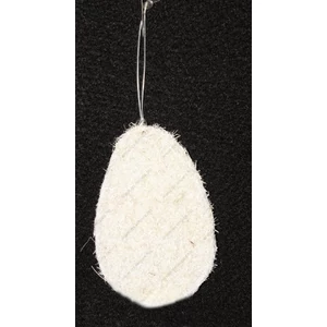 Tavaszi rost Dekor tojás fehér 10cm