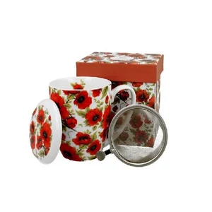 Bögre porcelán 380ml szűrős, Lina