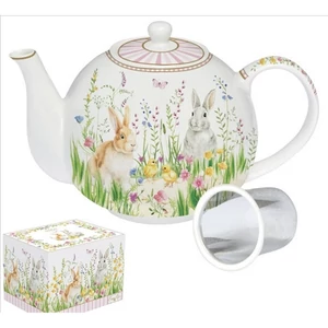 Teáskanna porcelán 1000ml, dobozban, Happy Easter