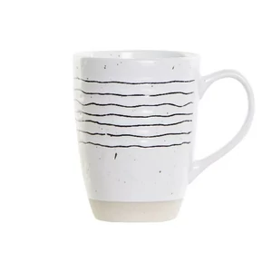 Bögre porcelán 360ml 12x8,5x11cm, vonal mintás