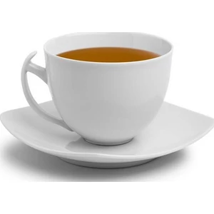 Teáskészlet porcelán teáscsésze+alj fehér, 45cl, 4db-os szett